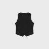 Linen Effect Buttoned Waistcoat Linen Effect Buttoned Waistcoat