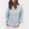 Linen-Effect Kimono Sleeve Shirt Linen-Effect Kimono Sleeve Shirt