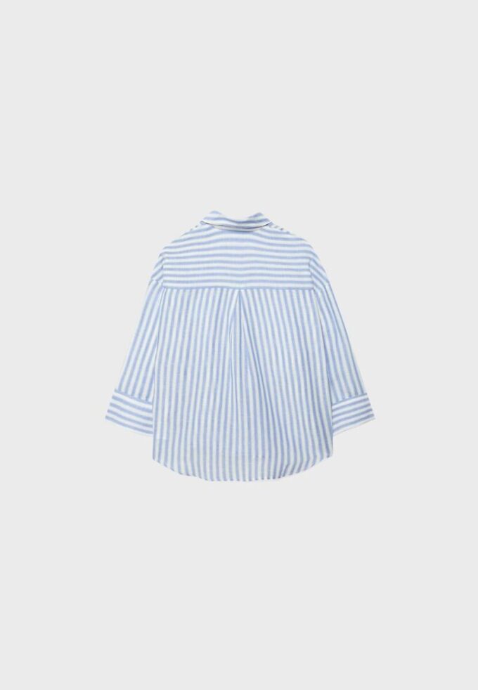 Linen-Effect Kimono Sleeve Shirt Linen-Effect Kimono Sleeve Shirt