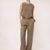Linen Effect Racerback Top Linen Effect Racerback Top