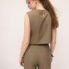 Linen Effect Racerback Top Linen Effect Racerback Top