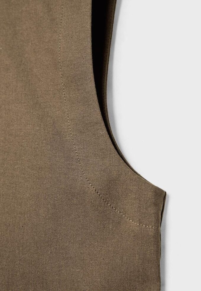 Linen Effect Racerback Top Linen Effect Racerback Top