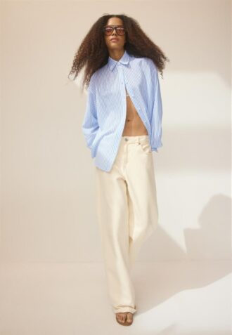 Linen-Effect Shirt
