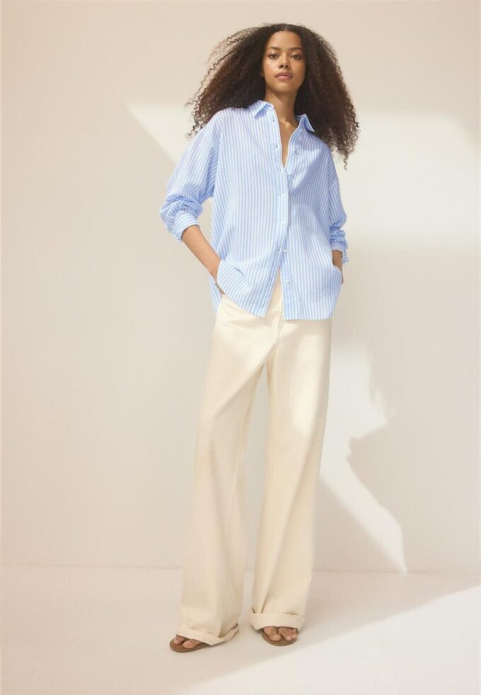 Linen-Effect Shirt