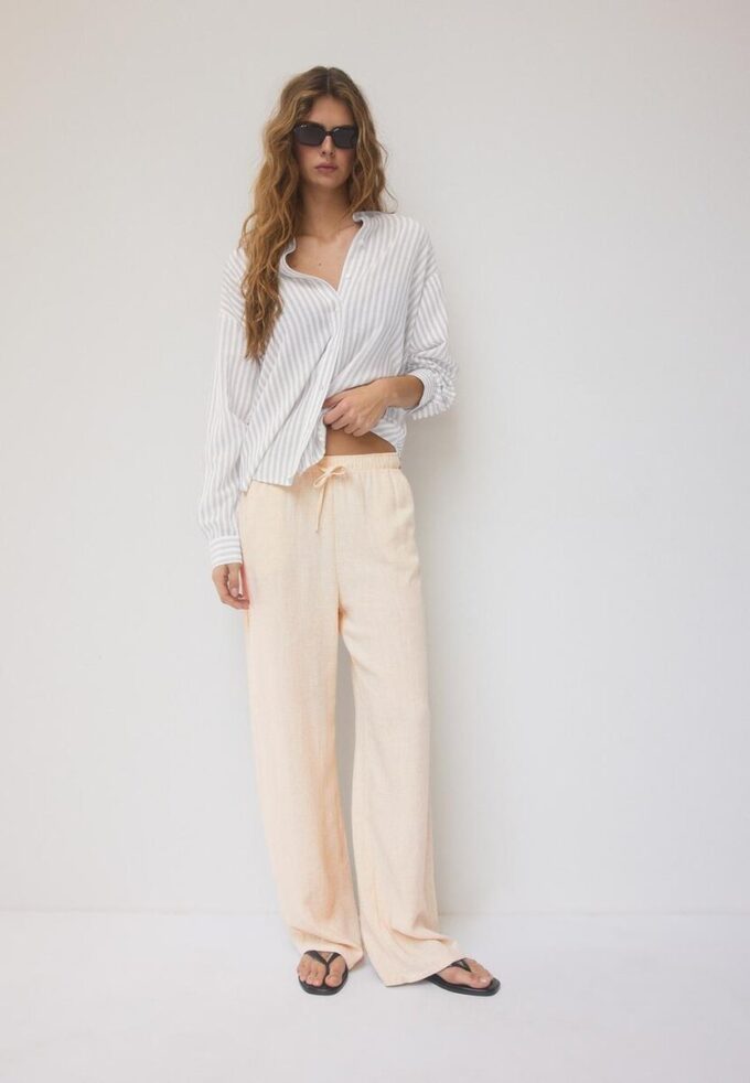 Linen-Effect Shirt
