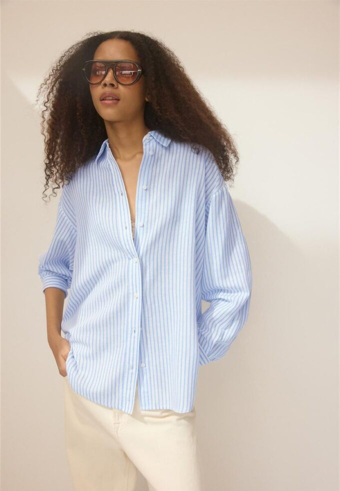 Linen-Effect Shirt