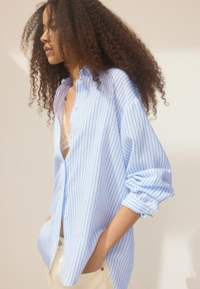 Linen-Effect Shirt