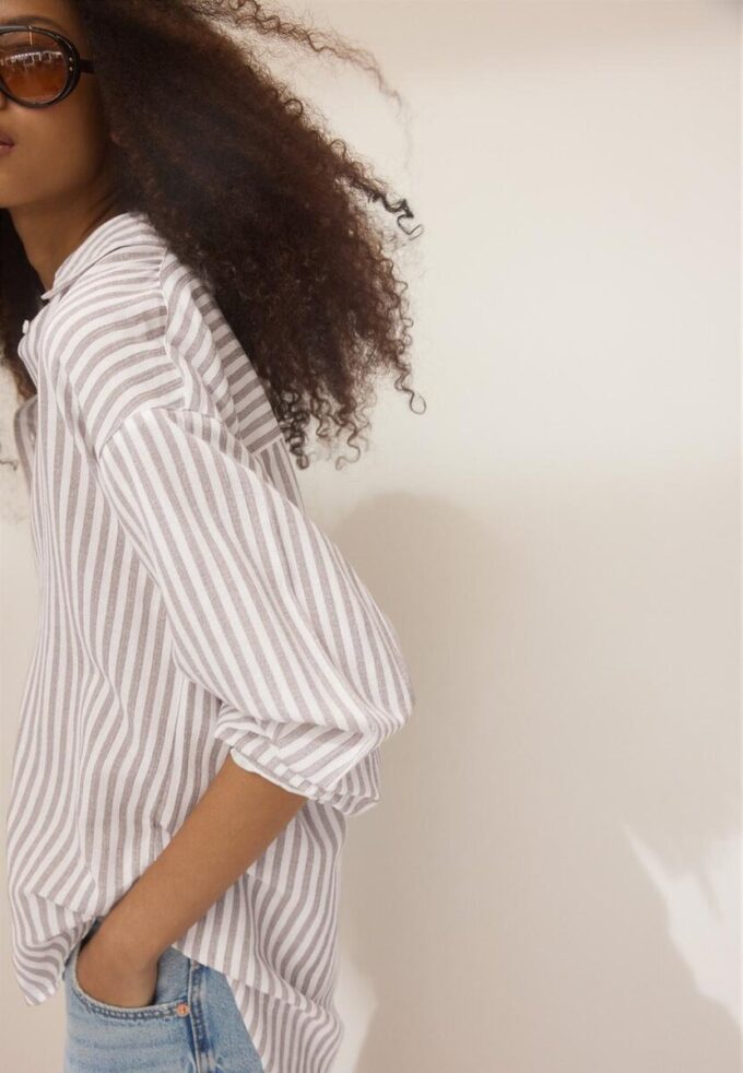 Linen-Effect Shirt