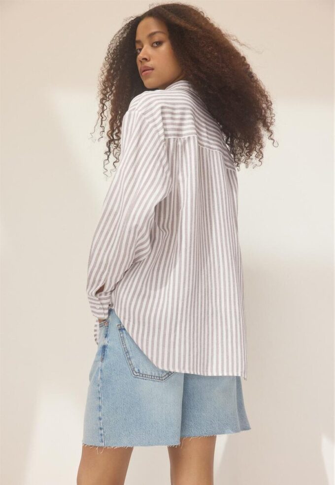 Linen-Effect Shirt