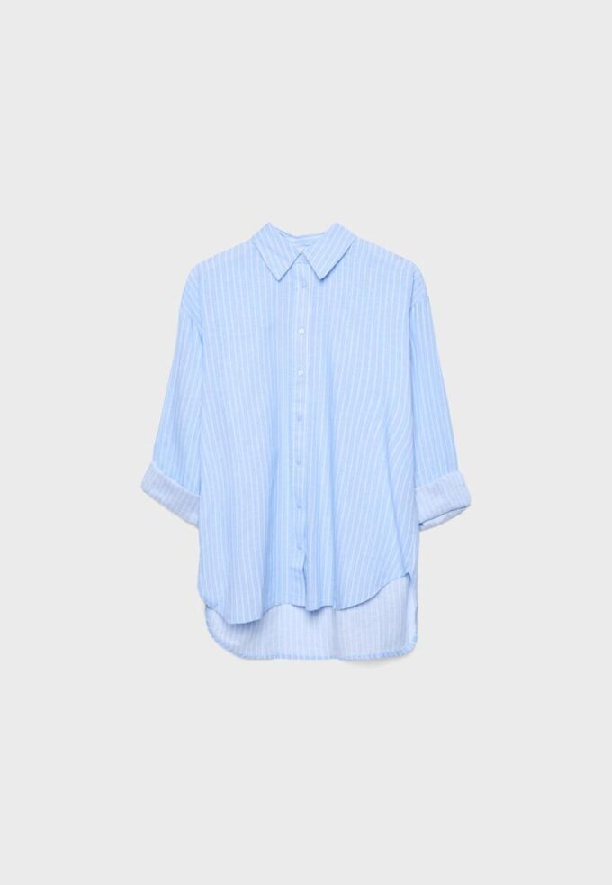 Linen-Effect Shirt