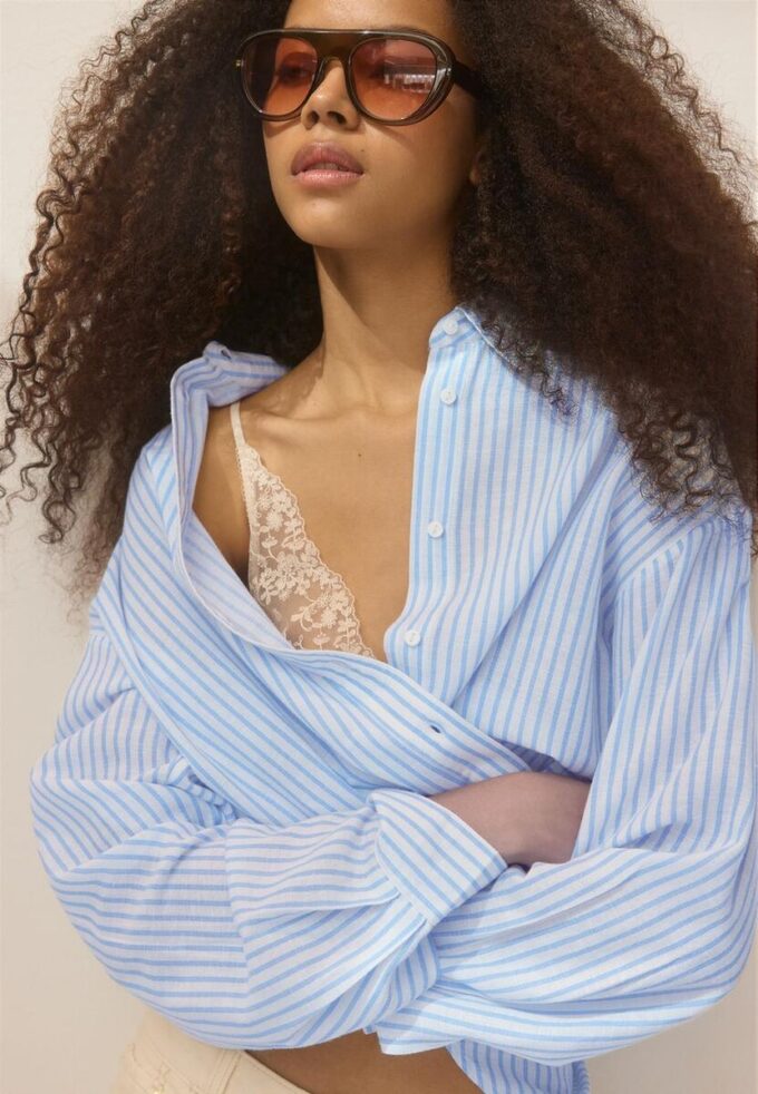 Linen-Effect Shirt