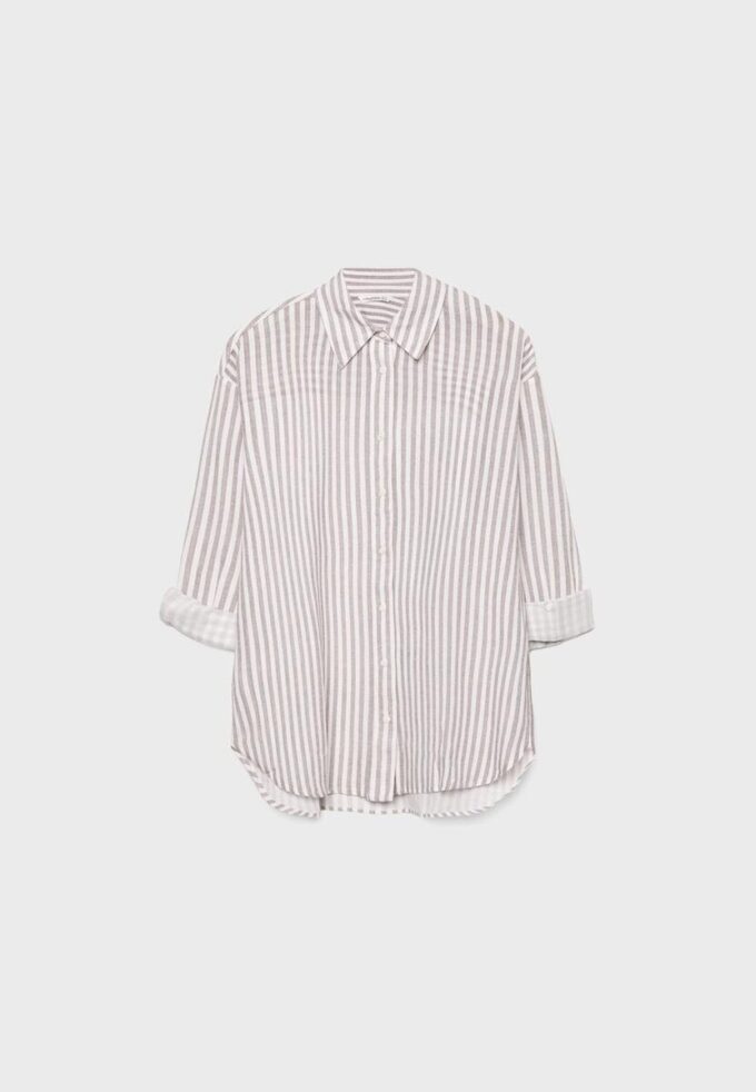 Linen-Effect Shirt