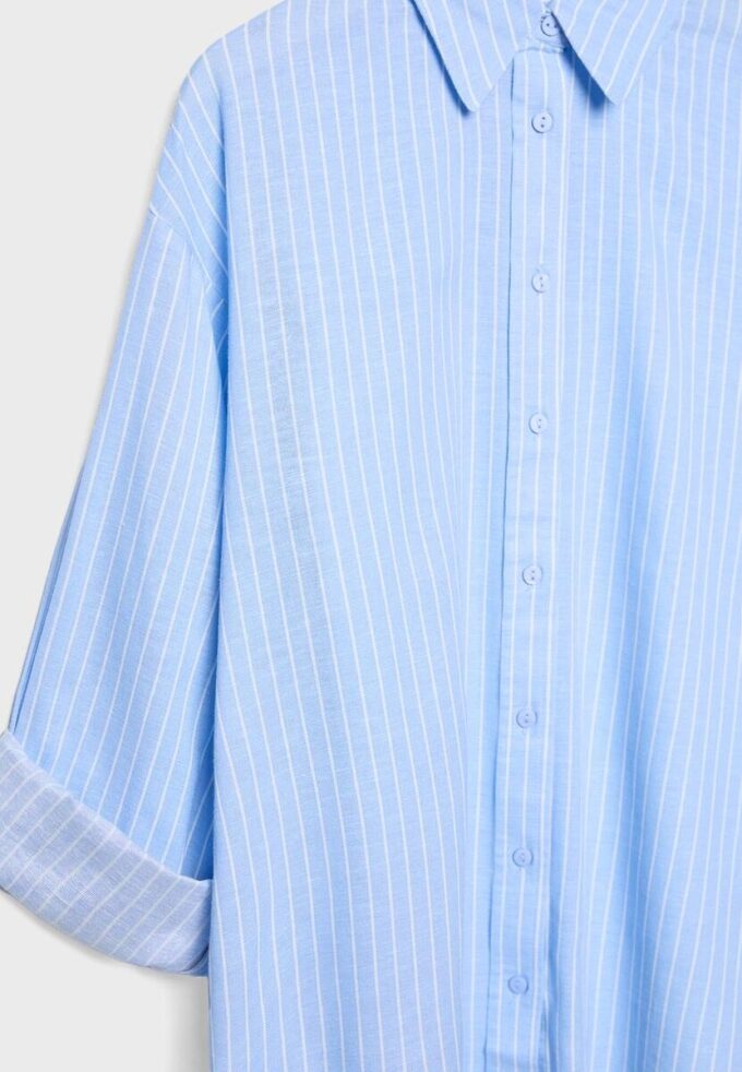 Linen-Effect Shirt