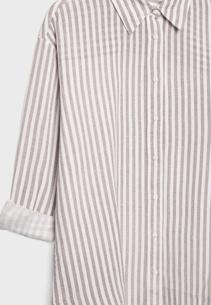 Linen-Effect Shirt