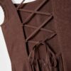 Linen-Look Cross-Back Midi Dress Linen-Look Cross-Back Midi Dress