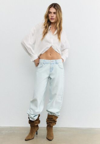 Linen-Look Flowing Shirt