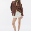 Linen-Look Flowing Shirt