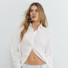 Linen-Look Flowing Shirt