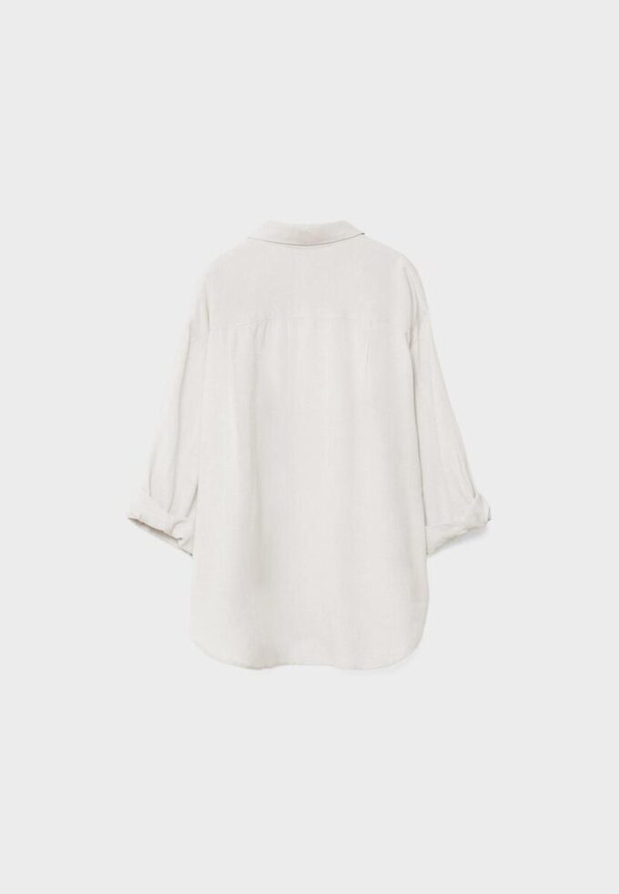 Linen-Look Flowing Shirt
