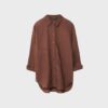 Linen-Look Flowing Shirt