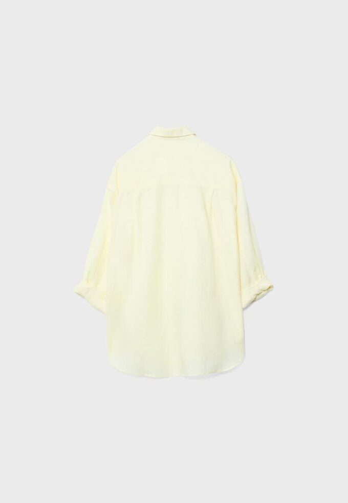 Linen-Look Flowing Shirt