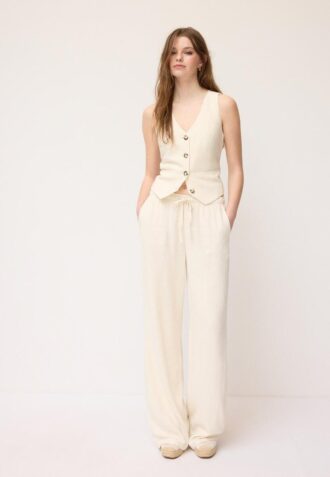 Linen Look Waistcoat Linen Look Waistcoat