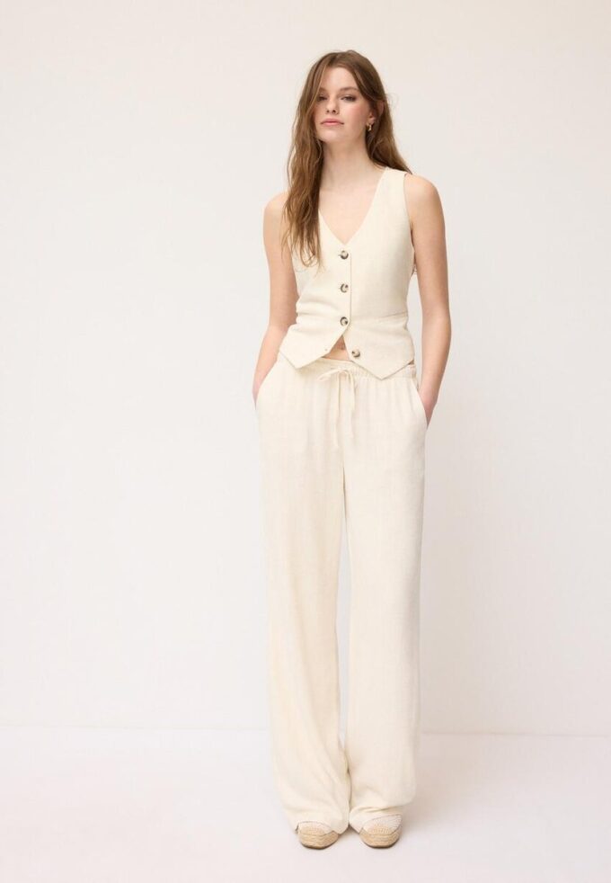 Linen Look Waistcoat Linen Look Waistcoat