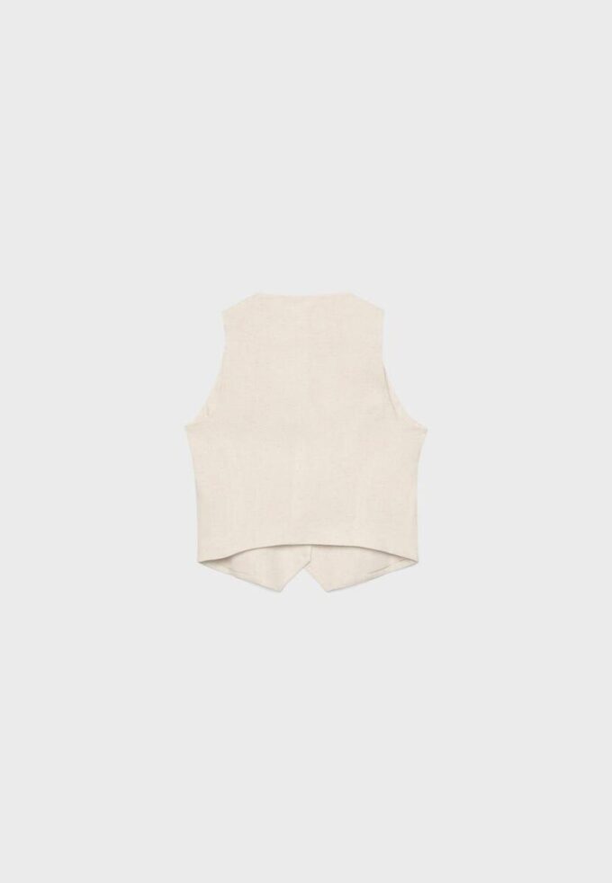 Linen Look Waistcoat Linen Look Waistcoat