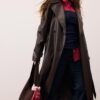 Long Faux Leather Trench Coat Long Faux Leather Trench Coat