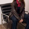 Long Faux Leather Trench Coat Long Faux Leather Trench Coat