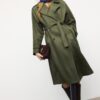 Long Faux Suede Trench Coat Long Faux Suede Trench Coat