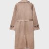 Long Faux Suede Trench Coat Long Faux Suede Trench Coat