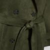 Long Faux Suede Trench Coat Long Faux Suede Trench Coat