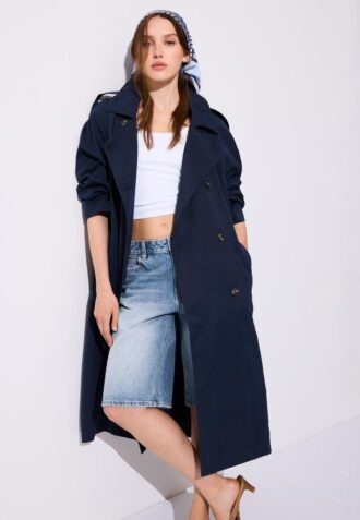 Long Flowing Trench Coat