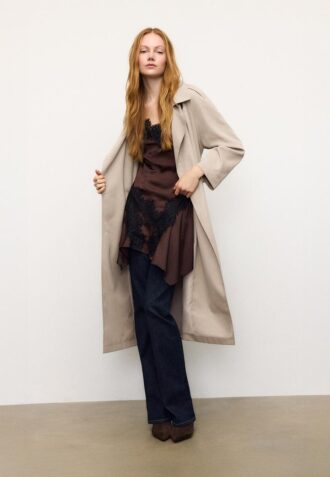 Long Flowing Trench Coat