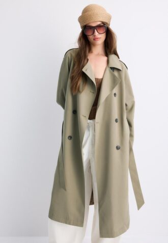 Long Flowing Trench Coat
