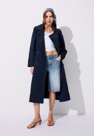 Long Flowing Trench Coat