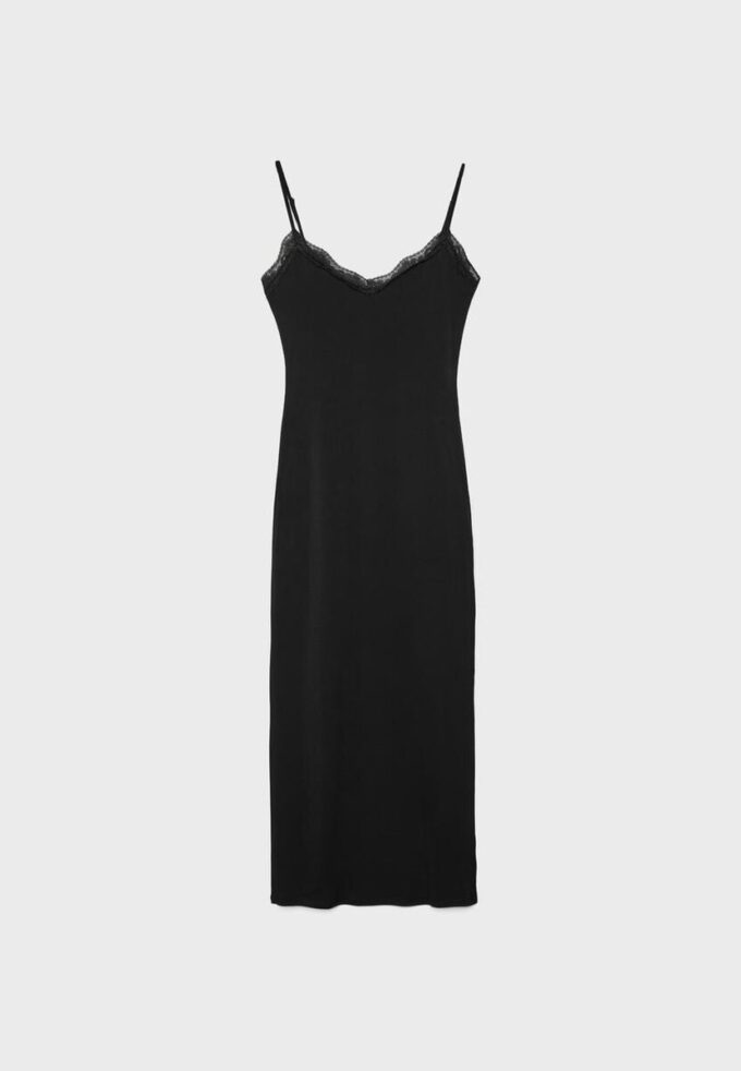 Long Lace Knit Dress
