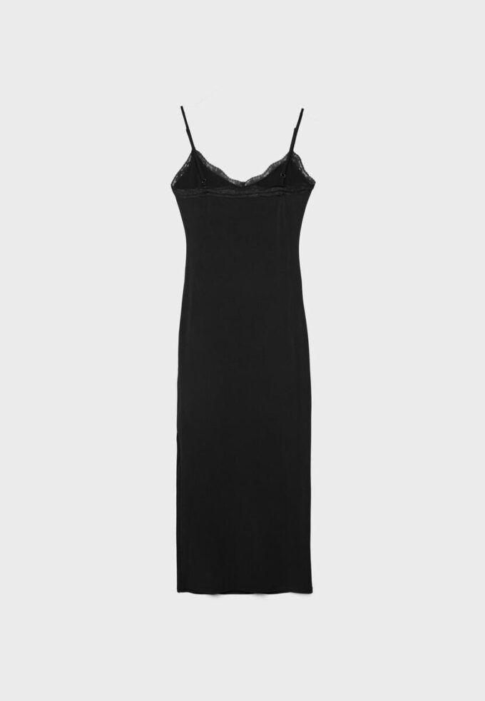 Long Lace Knit Dress