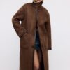 Long Reversible Double-Faced Coat Long Reversible Double-Faced Coat