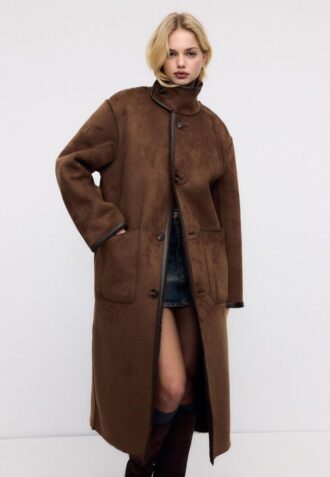 Long Reversible Double-Faced Coat