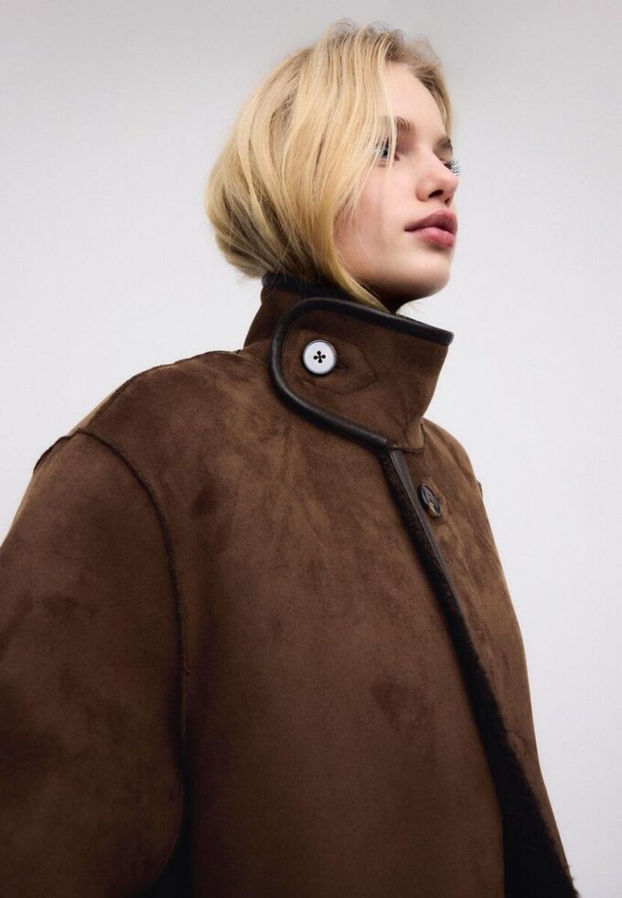 Long Reversible Double-Faced Coat Long Reversible Double-Faced Coat