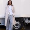 Long Single-Breasted Trench Coat