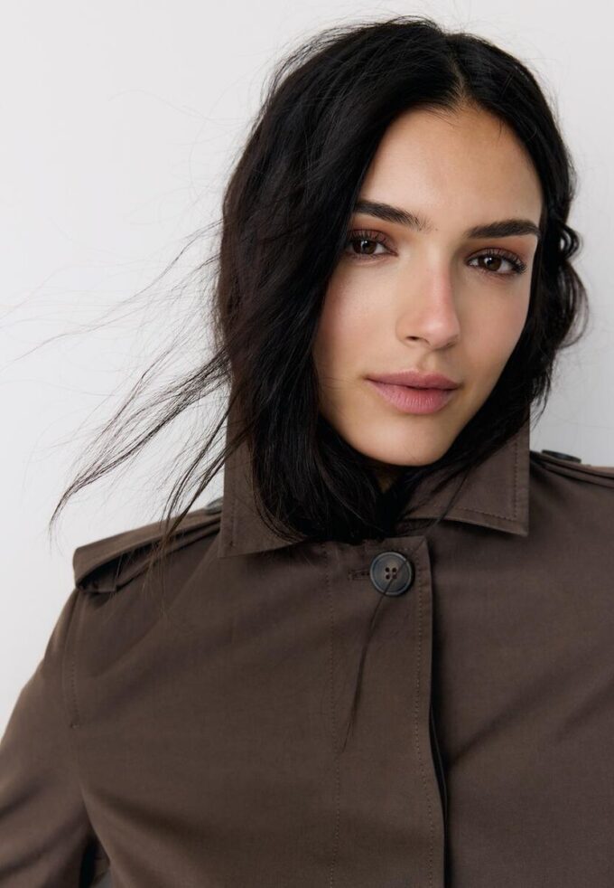 Long Single-Breasted Trench Coat Long Single-Breasted Trench Coat
