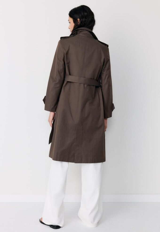 Long Single-Breasted Trench Coat Long Single-Breasted Trench Coat
