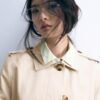 Long Single-Breasted Trench Coat