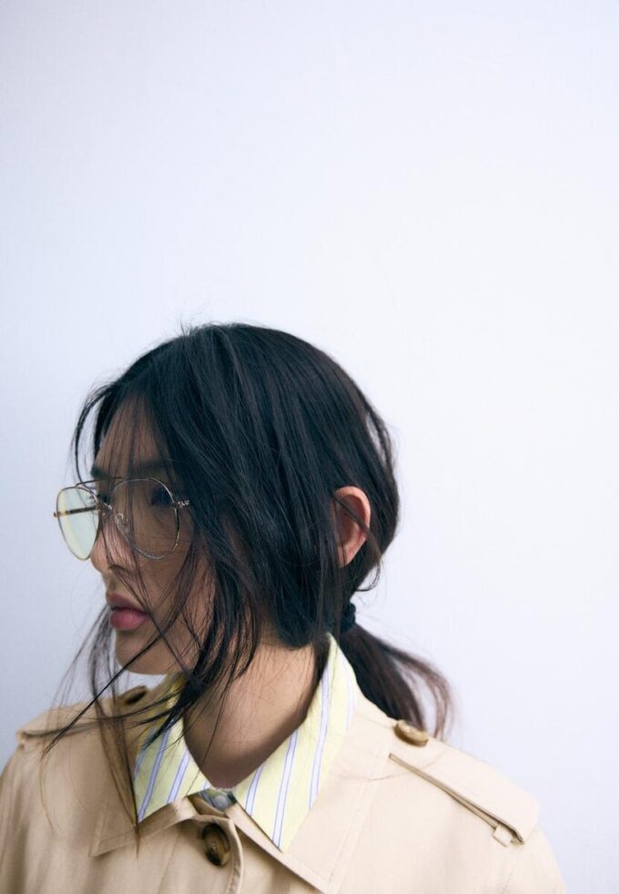 Long Single-Breasted Trench Coat