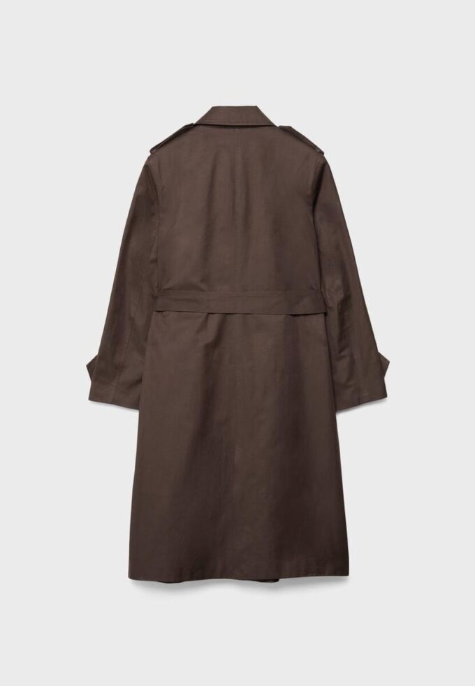 Long Single-Breasted Trench Coat Long Single-Breasted Trench Coat