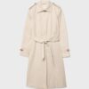 Long Single-Breasted Trench Coat