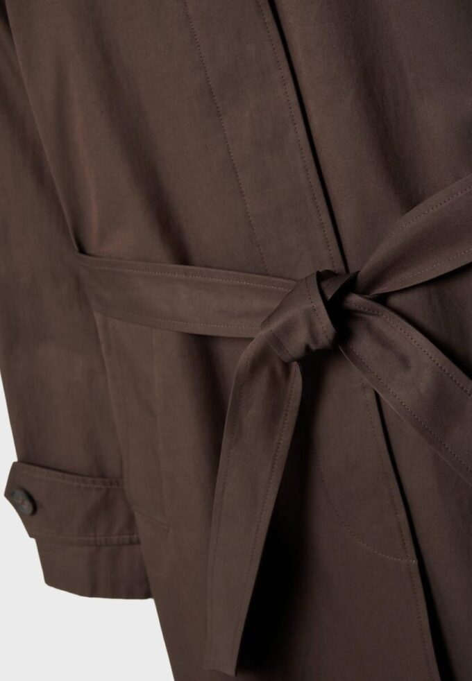 Long Single-Breasted Trench Coat Long Single-Breasted Trench Coat